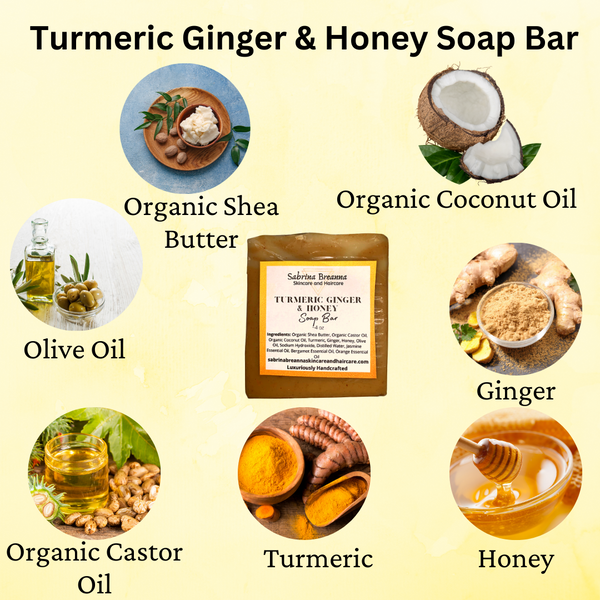 Turmeric Ginger and Honey Soap Bar