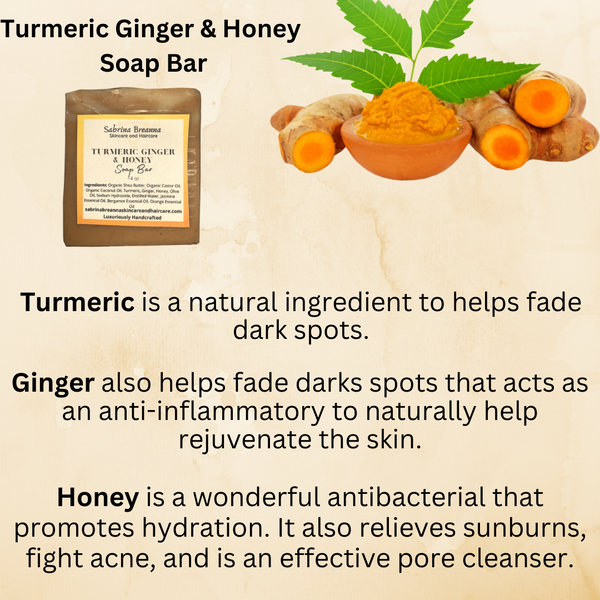Turmeric Ginger and Honey Soap Bar