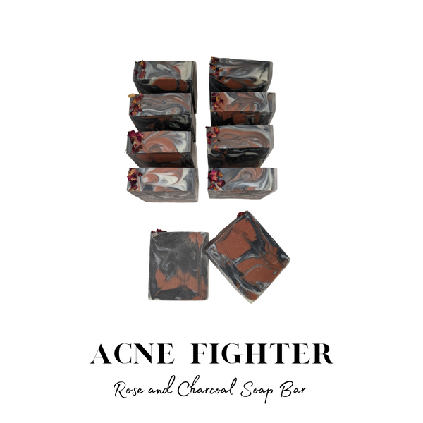 Acne Fighter Rose and Charcoal Soap Bar