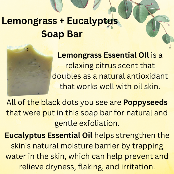 Lemongrass + Euclayptus Soap Bar