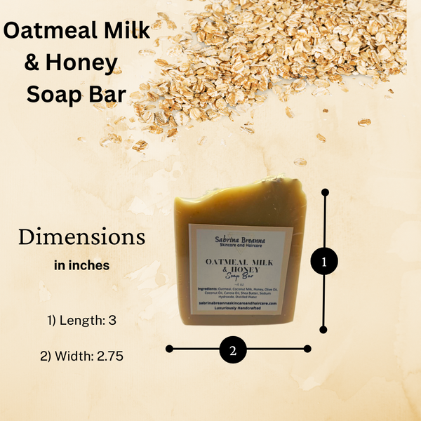 Oatmeal Milk and Honey Soap Bar