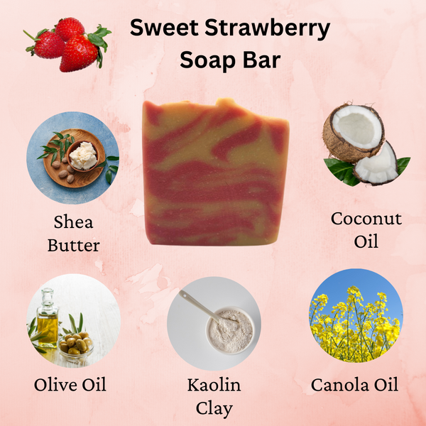 Sweet Strawberry Soap Bar