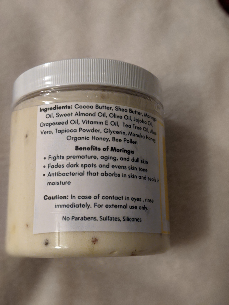Moringa and Manuka Honey Body Butter – Sabrina Breanna Skin Care and Hair  Care