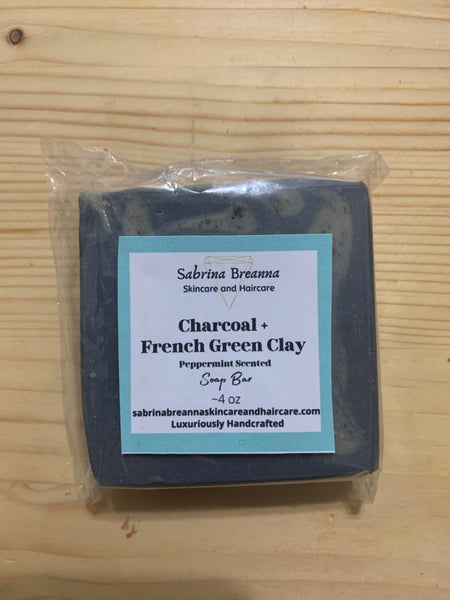 Charcoal + French Green Clay Soap Bar